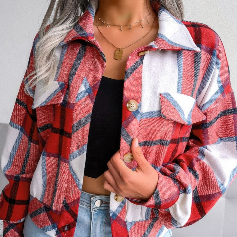 Fireside Crimson Plaid Jacket